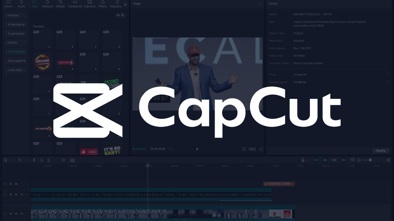 You can download this free app to your desktop or phone to edit videos