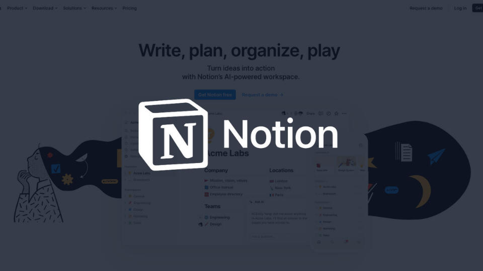 Entrepreneurs choose notion for notes and project management tasks