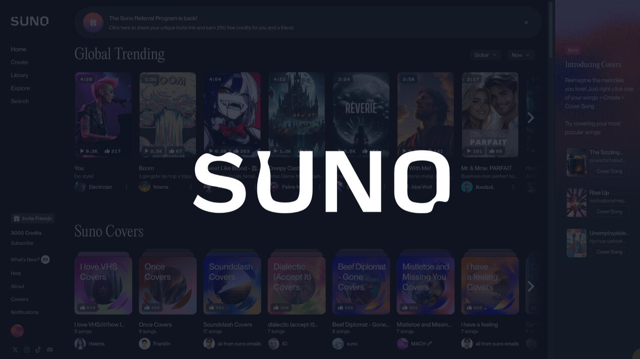 Suno is a platform that allows users to create personalized songs about any topic using AI.